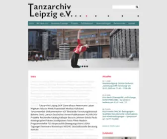 Tanzarchiv-Leipzig.de(Tanzarchiv Leipzig e.V) Screenshot