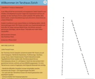 Tanzhaus-Zuerich.ch(Tanzhaus Zürich) Screenshot