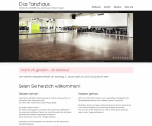 Tanzhaus.de(Tanzschule TRAUTZ & LORINSER Memmingen) Screenshot