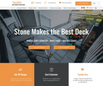 Tanzite.ca(Tanzite STONEDECKS) Screenshot