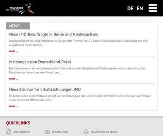 Tanzsport.de(Deutscher Tanzsportverband e) Screenshot