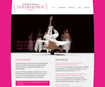 Tanzwochen.de(Internationale Tanzwochen Neuss 2022) Screenshot