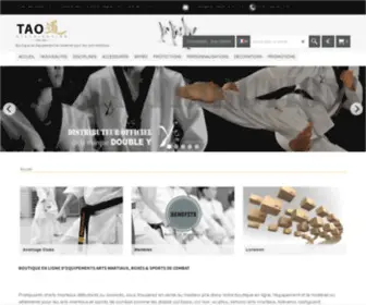 Tao-Distribution.com(Boutique Arts Martiaux & Sports de combat) Screenshot