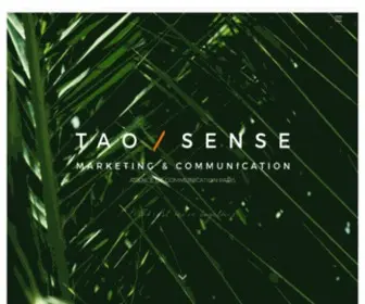 Tao-Sense.com(Agence de communication paris) Screenshot