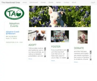 Taoanimalrescue.com(TAO Animal Rescue) Screenshot