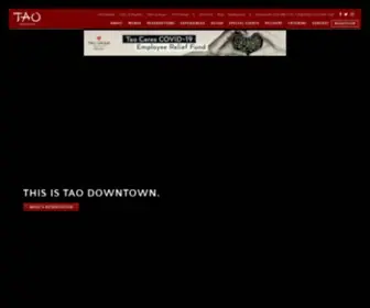 Taodowntown.com(TAO Downtown) Screenshot