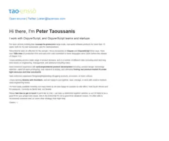 Taoensso.com(Peter Taoussanis) Screenshot