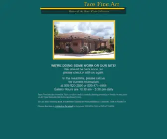 Taosfineart.com(Taos Fine Art) Screenshot