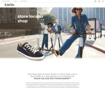 Taosfootwear.com(Taos® Official Store) Screenshot