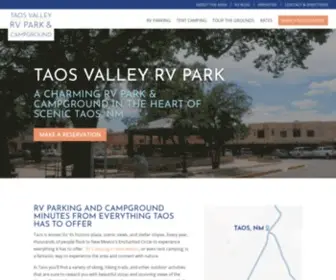 Taosrv.com(Taos Valley RV Park) Screenshot