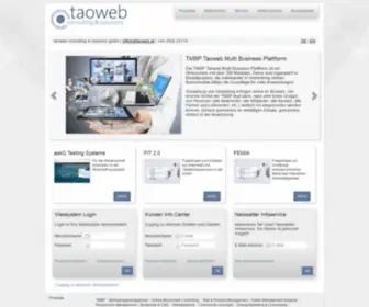 Taoweb.at(Taoweb bietet umfassende Softwarelösungen) Screenshot