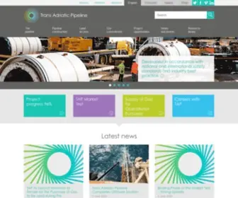 Tap-AG.com(Trans Adriatic Pipeline (TAP)) Screenshot