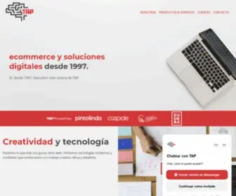 Tap-Commerce.com(Ecommerce y soluciones digitales desde 1997) Screenshot
