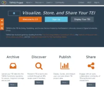 Tapasproject.org(TAPAS Project) Screenshot