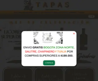 Tapastablasdequesos.com(Tapas Gourmet) Screenshot