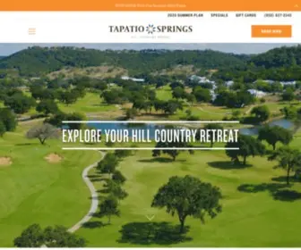 Tapatioresort.com(Tapatio Springs Hill Country Resort) Screenshot