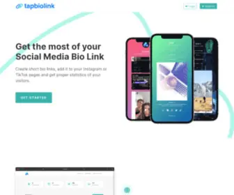 Tapbio.link(Multiple Link in Bio for Instagram and TikTok) Screenshot