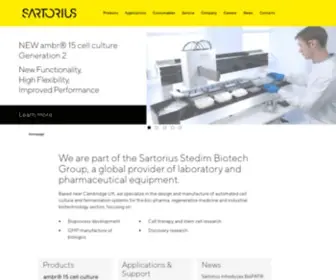 Tapbiosystems.com(Sartorius Stedim TAP (part of the Sartorius Stedim Biotech Group)) Screenshot