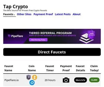 Tapcrypto.co(Best Source for Crypto Faucets) Screenshot