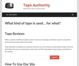 Tapeauthority.com(Tape Authority) Screenshot