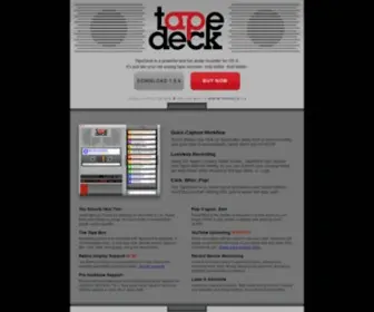 Tapedeckapp.com(▸▸ The tape recorder…fast) Screenshot