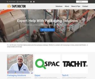 Tapedoctor.com(Expert Help With Packaging Solutions) Screenshot