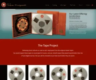 Tapeproject.com(The Tape Project) Screenshot