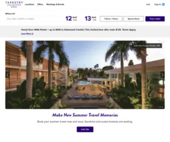 Tapestrycollection.com(Tapestry Collection hotels by Hilton) Screenshot