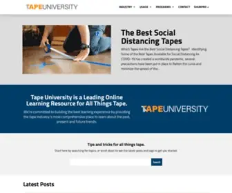 Tapeuniversity.com(Tape University®) Screenshot