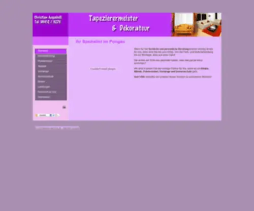 Tapezierer-Augschoell.at(Tapezierer Augschöll in 5600 St) Screenshot