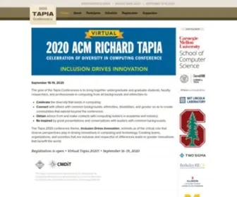 Tapiaconference.org(ACM Richard Tapia Celebration of Diversity in Computing) Screenshot