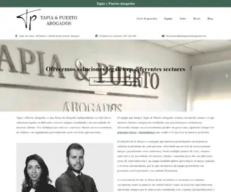 Tapiapuertoabogados.com(Tapia y Puerto Abogados ofrece una gama de servicios jurídicos. Derecho penal) Screenshot