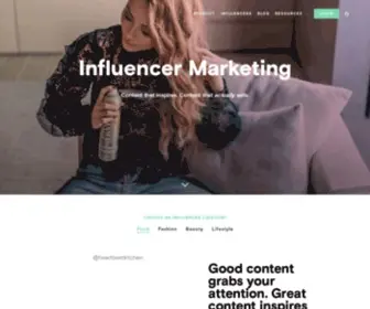 Tapinfluence.com(The premier influencer marketing software) Screenshot
