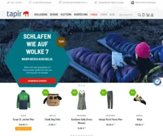 Tapir-Store.de(Dein Shop für Ausrüstung) Screenshot