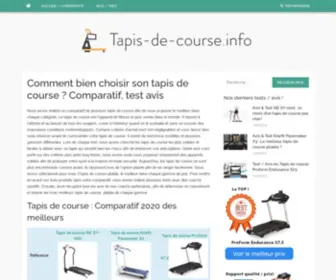 Tapis-DE-Course.info(Tapis de course) Screenshot