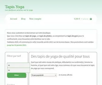 Tapis.yoga(Des tapis de yoga de qualité pour tous) Screenshot