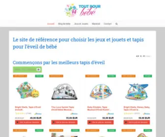 Tapisdeveil.net(Meilleur Tapis d'éveil & aires d'éveil bébé) Screenshot