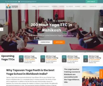 Tapovanyogapeeth.com(Join the best yoga school in Rishikesh India) Screenshot