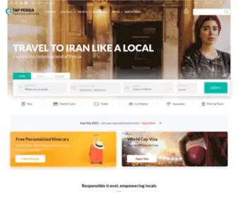 Tappersia.com(Iran Travel Agency) Screenshot