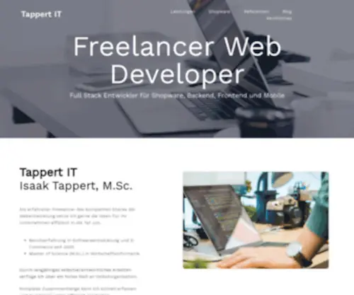 Tappert-IT.de(Freelancer Web Developer & Shopware Entwickler) Screenshot