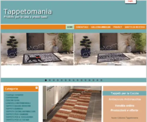 Tappetomania.com(Stuoie passatoie cucina economiche) Screenshot