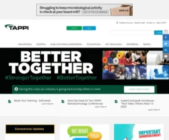 Tappi.org(Technical Association of the Pulp & Paper Industry Inc) Screenshot