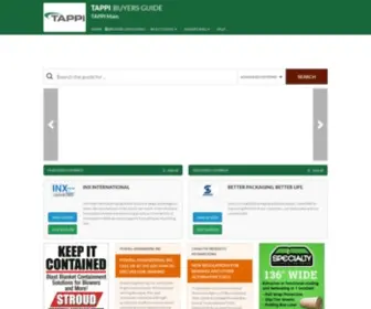 Tappibuyersguide.com(TAPPI Buyers Guide) Screenshot