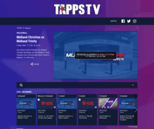 Tappstvnetwork.com(TAPPS TV Network) Screenshot