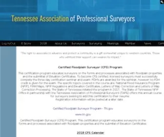 Taps-INC.com(Tennessee Association of Professional Surveyors) Screenshot