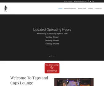 Tapsandcapslounge.com(Longwood's Best Hookah Lounge) Screenshot