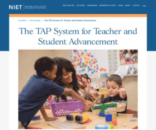 Tapsystem.org(The TAP System for Teacher and Student Advancement created by Lowell Milken) Screenshot