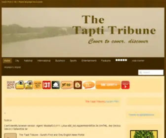 Taptitribune.com(The Tapti Tribune) Screenshot