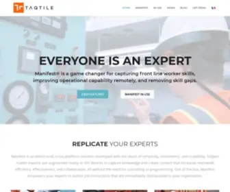 TaqTile.com(Knowledge when and where you need it. Manifest®) Screenshot