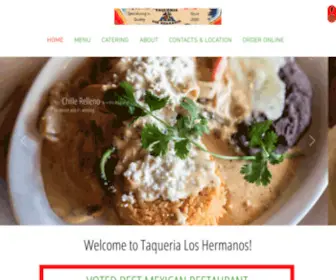 Taquerialoshermanos.com(Mexican Food) Screenshot